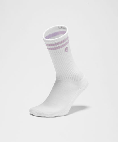 Lululemon Unisex Daily Essential Crew Socks 3 Pack *Stripe