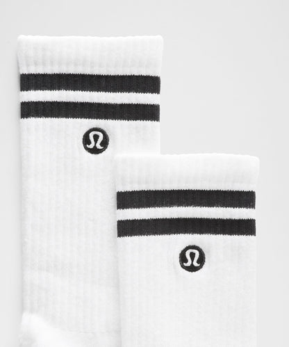Lululemon Unisex Daily Essential Crew Socks *Stripe