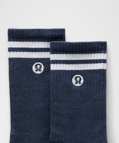 Lululemon Unisex Daily Essential Crew Socks *Stripe