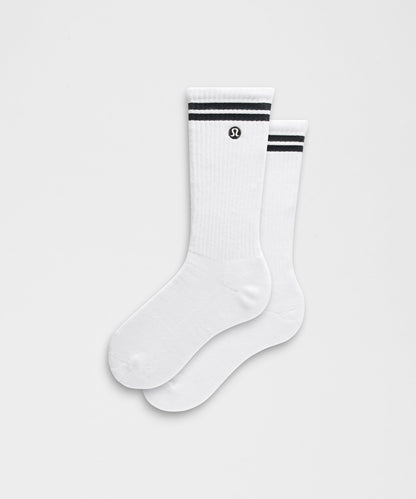 Lululemon Unisex Daily Essential Crew Socks *Stripe