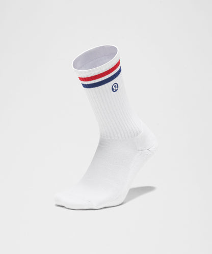 Lululemon Unisex Daily Essential Crew Socks *Stripe