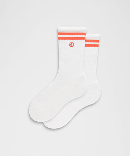 Lululemon Unisex Daily Essential Crew Socks *Stripe