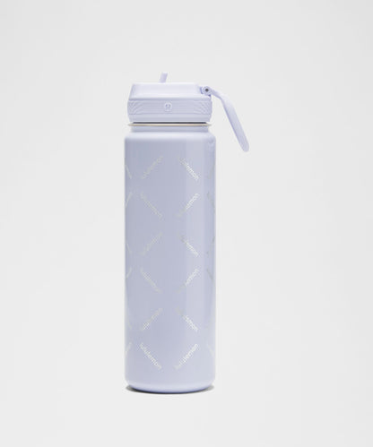 Lululemon Back to Life Sport Bottle 24oz Straw Lid *Print