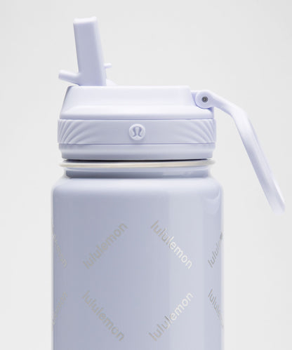 Lululemon Back to Life Sport Bottle 24oz Straw Lid *Print
