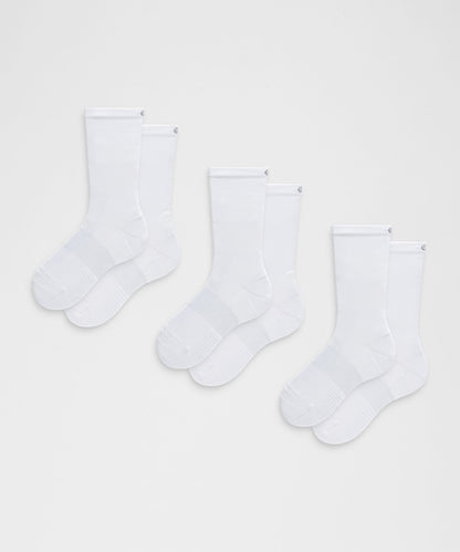 Lululemon Unisex Power Stride Crew Socks *3 Pack