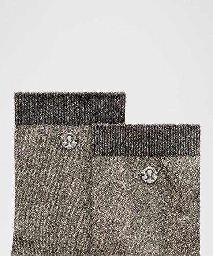 Lululemon Unisex Glitter Quarter Socks