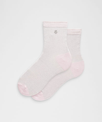 Lululemon Unisex Glitter Quarter Socks
