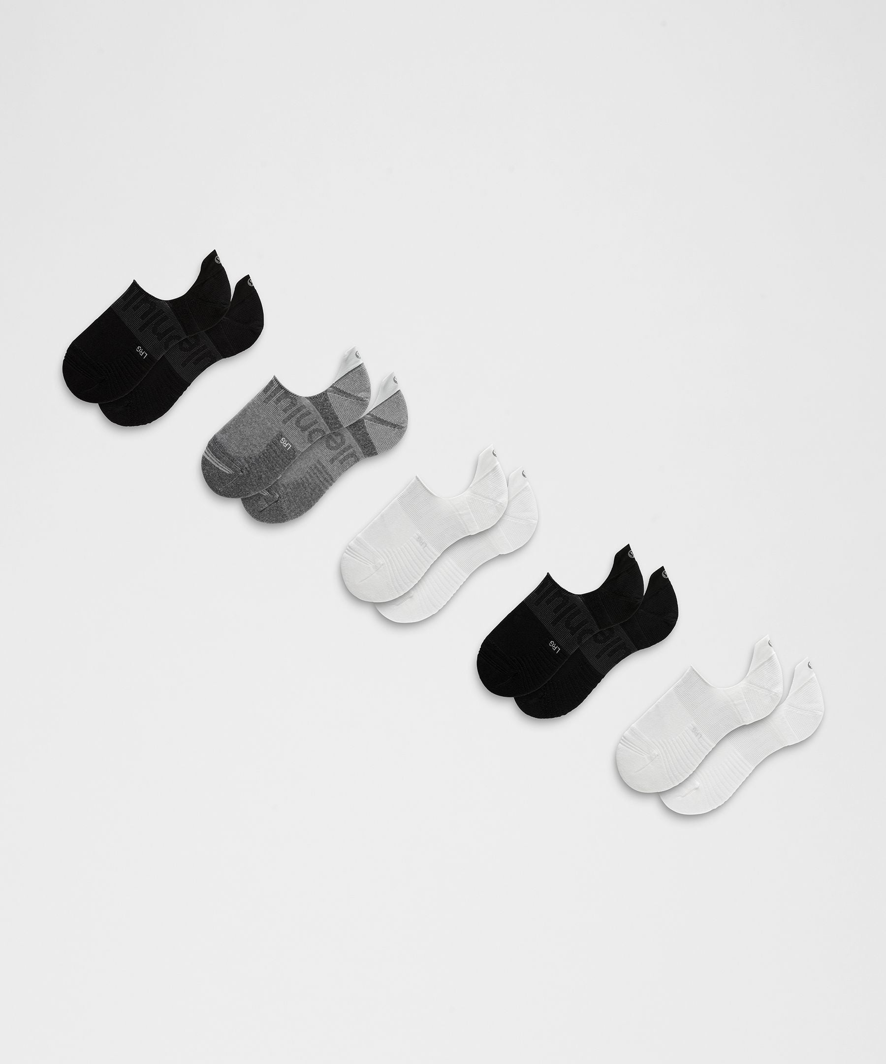 Lululemon Unisex Power Stride No-Show Socks *5 Pack