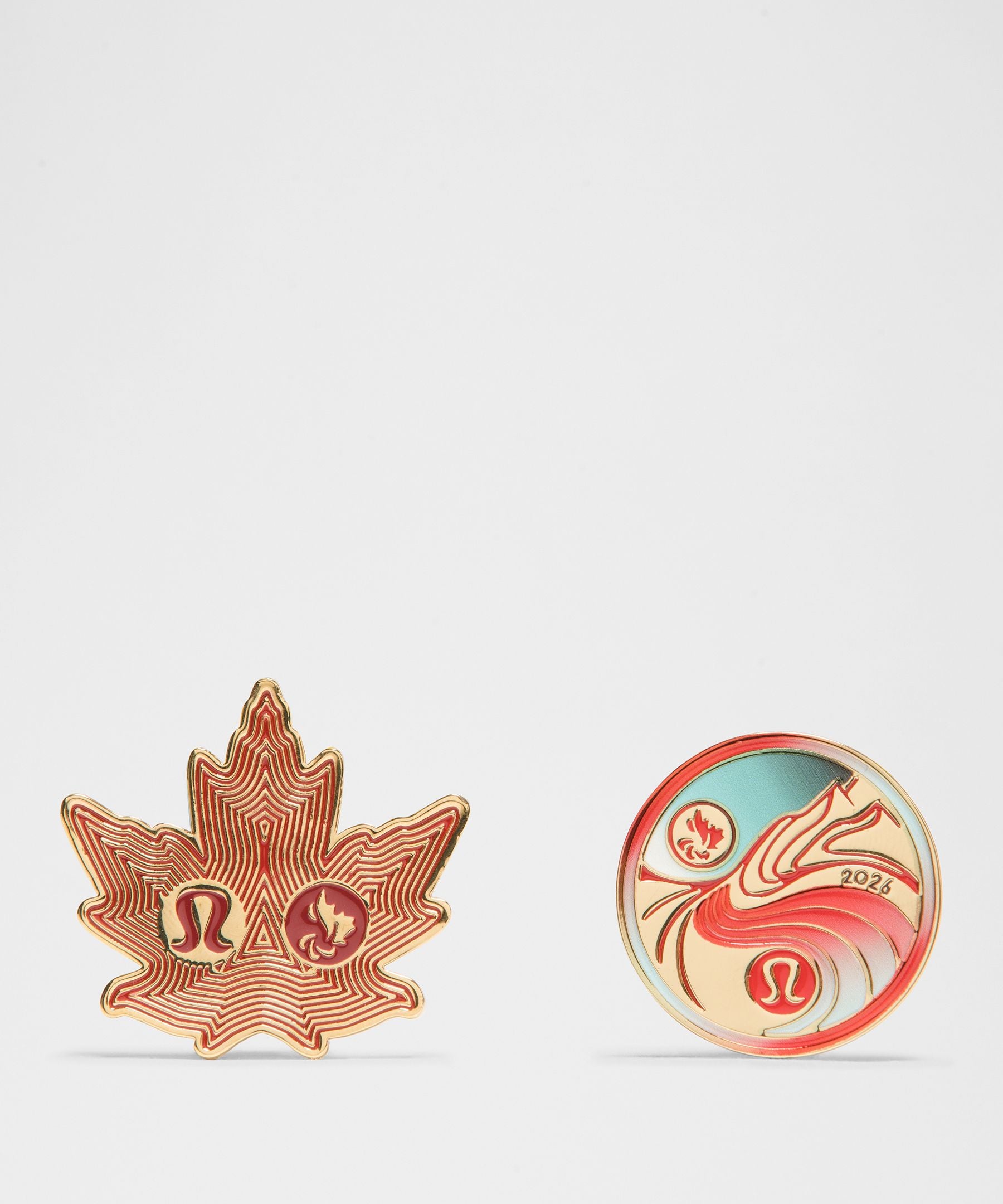 Lululemon Team Canada Collectible Pins 2 Pack *CPC Logo