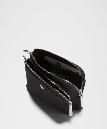 Lululemon Double Zip Clippable Card Pouch