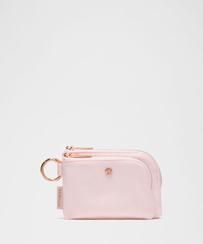 Lululemon Double Zip Clippable Card Pouch