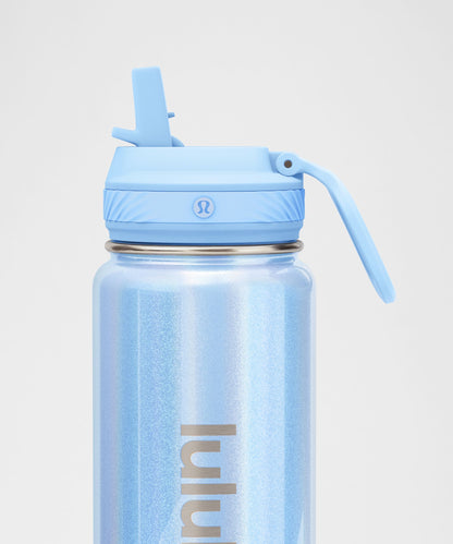 Lululemon Back To Life Sport Bottle 24oz Straw Lid *Iridescent