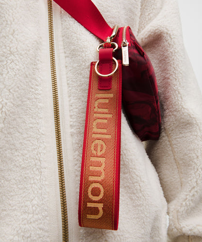 Lululemon Lunar New Year Never Lost Keychain *Metallic Wordmark