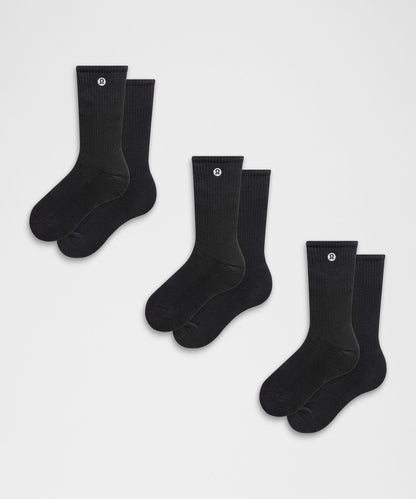 Lululemon Unisex Daily Essential Crew Socks *3 Pack