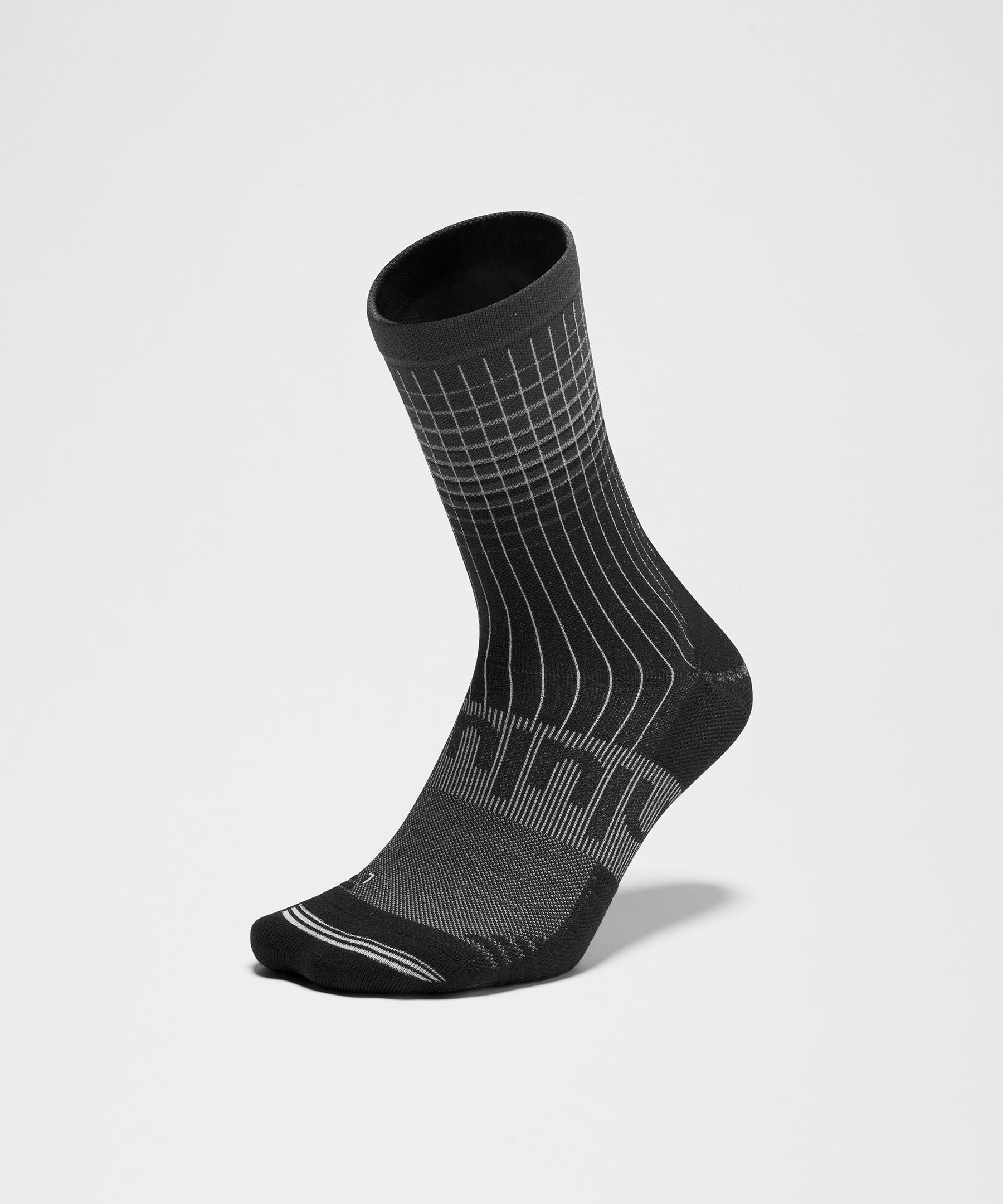 Lululemon Unisex Power Stride Crew Socks *Reflective Grid