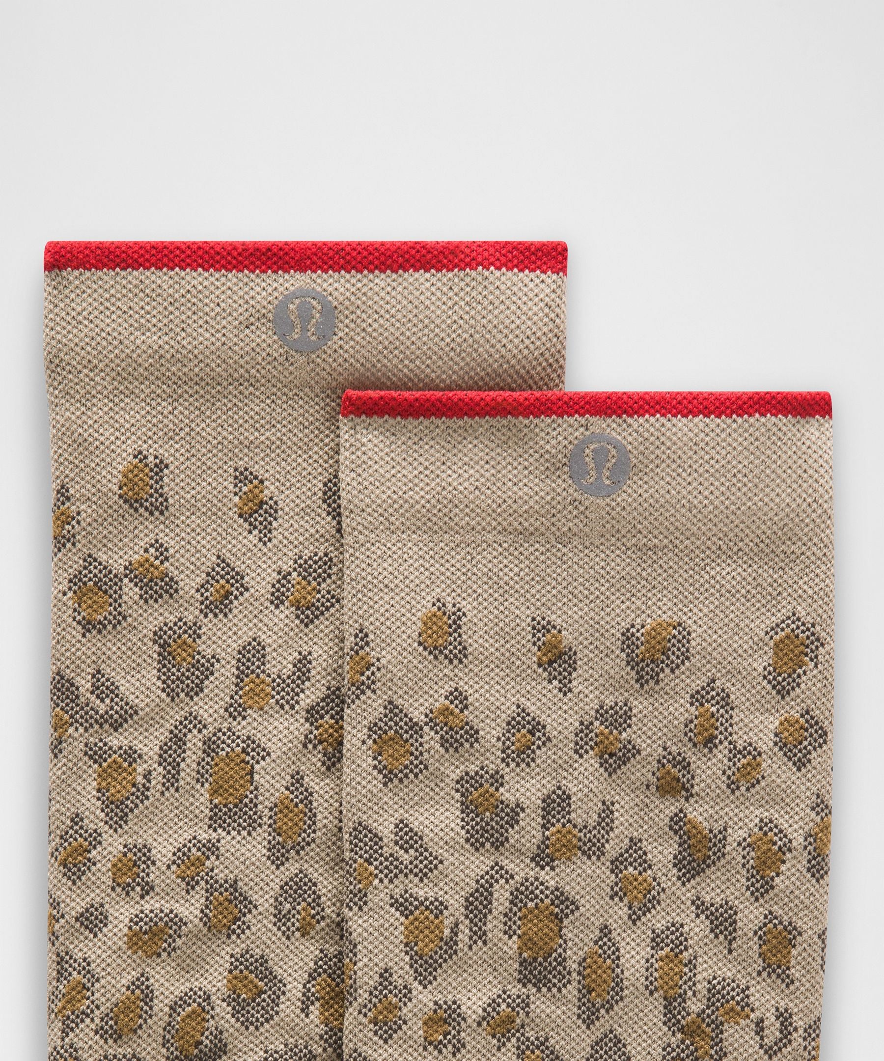 Lululemon Unisex Power Stride Crew Socks *Leopard