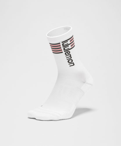 Lululemon Unisex Power Stride Crew Socks *Stripe