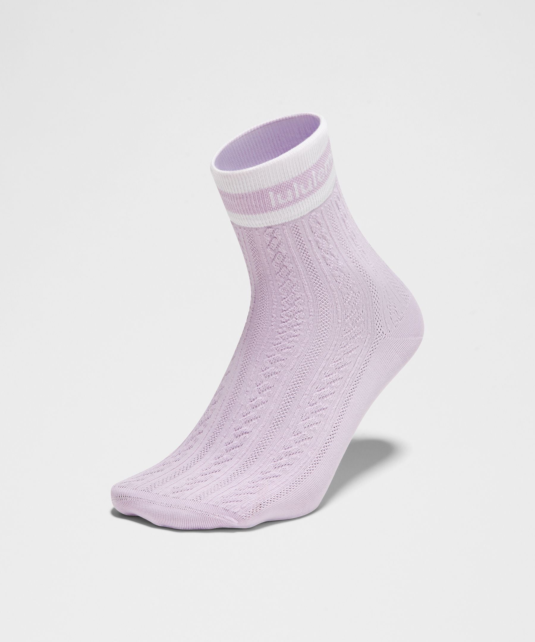Lululemon Unisex Cable-Knit Quarter Socks