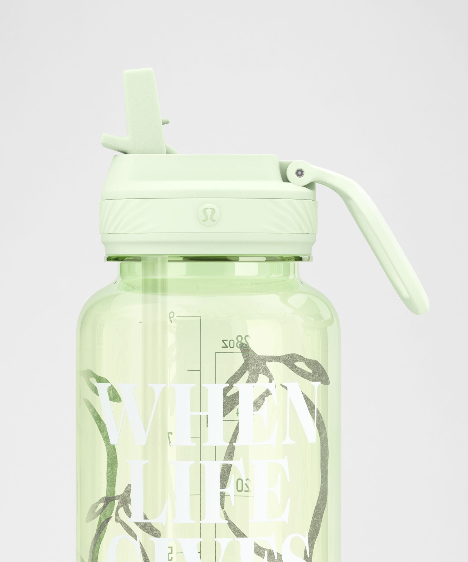 Lululemon Back to Life Sport Bottle 32oz Straw Lid *Lemons Quote
