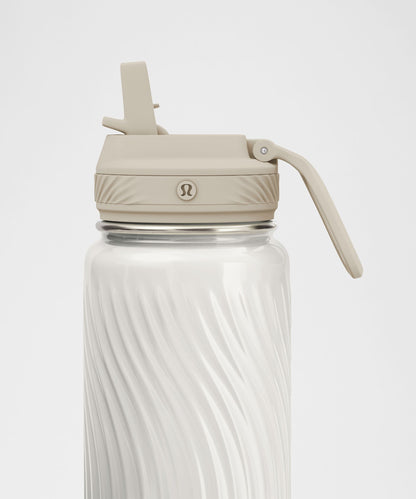 Lululemon Back to Life Sport Bottle 24oz Straw Lid *Wave