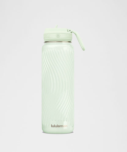 Lululemon Back to Life Sport Bottle 24oz Straw Lid *Wave