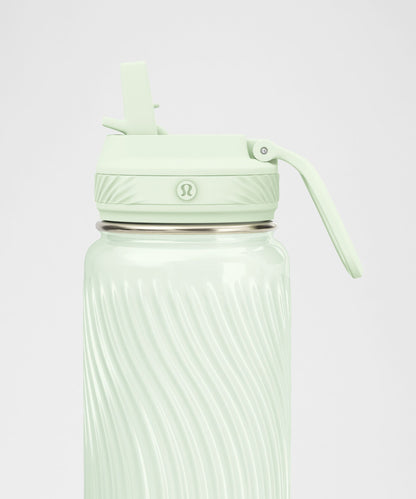 Lululemon Back to Life Sport Bottle 24oz Straw Lid *Wave