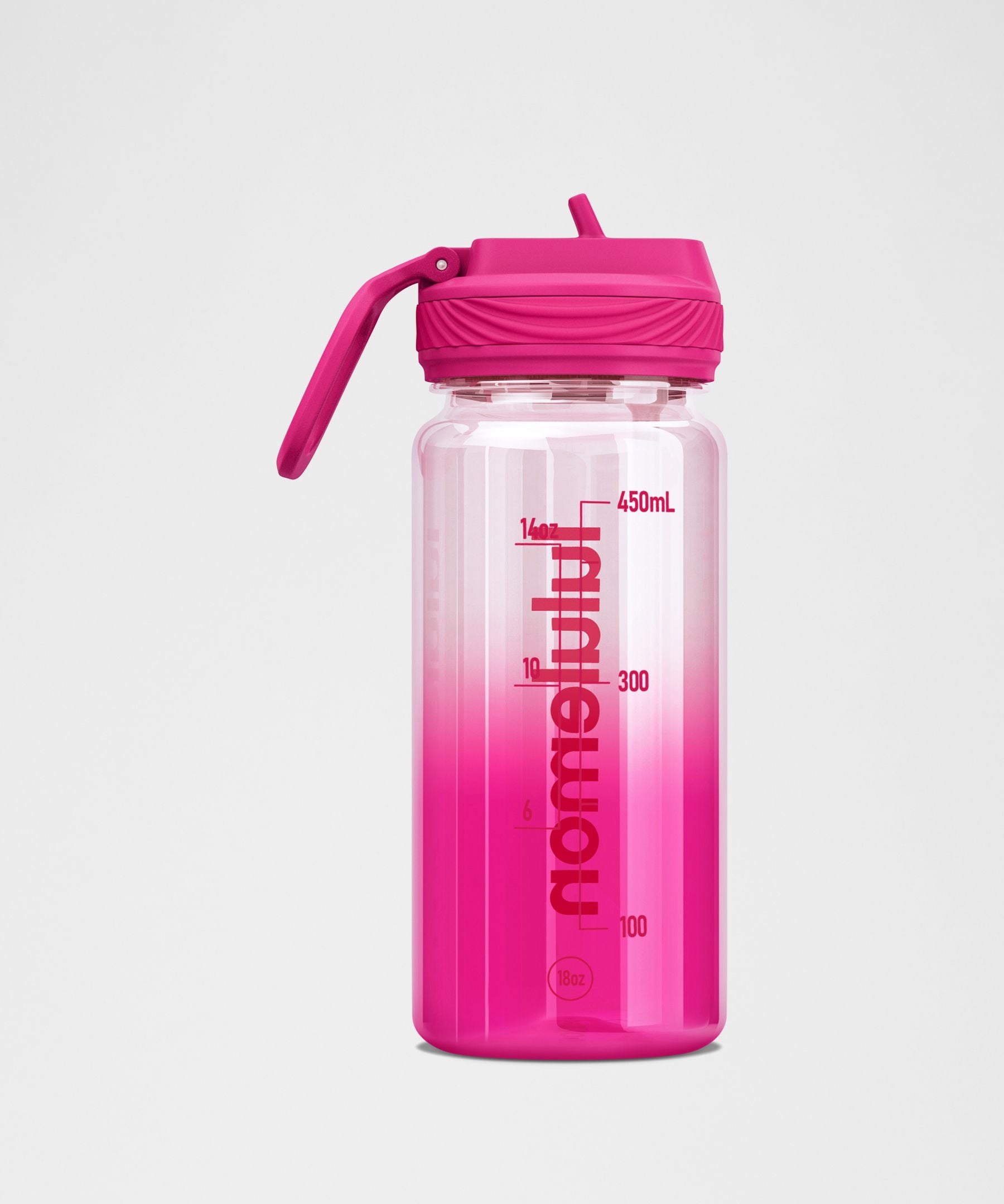 Lululemon Back to Life Clear Bottle 18oz Straw Lid *Ombre