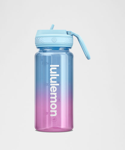Lululemon Back to Life Clear Bottle 18oz Straw Lid *Ombre