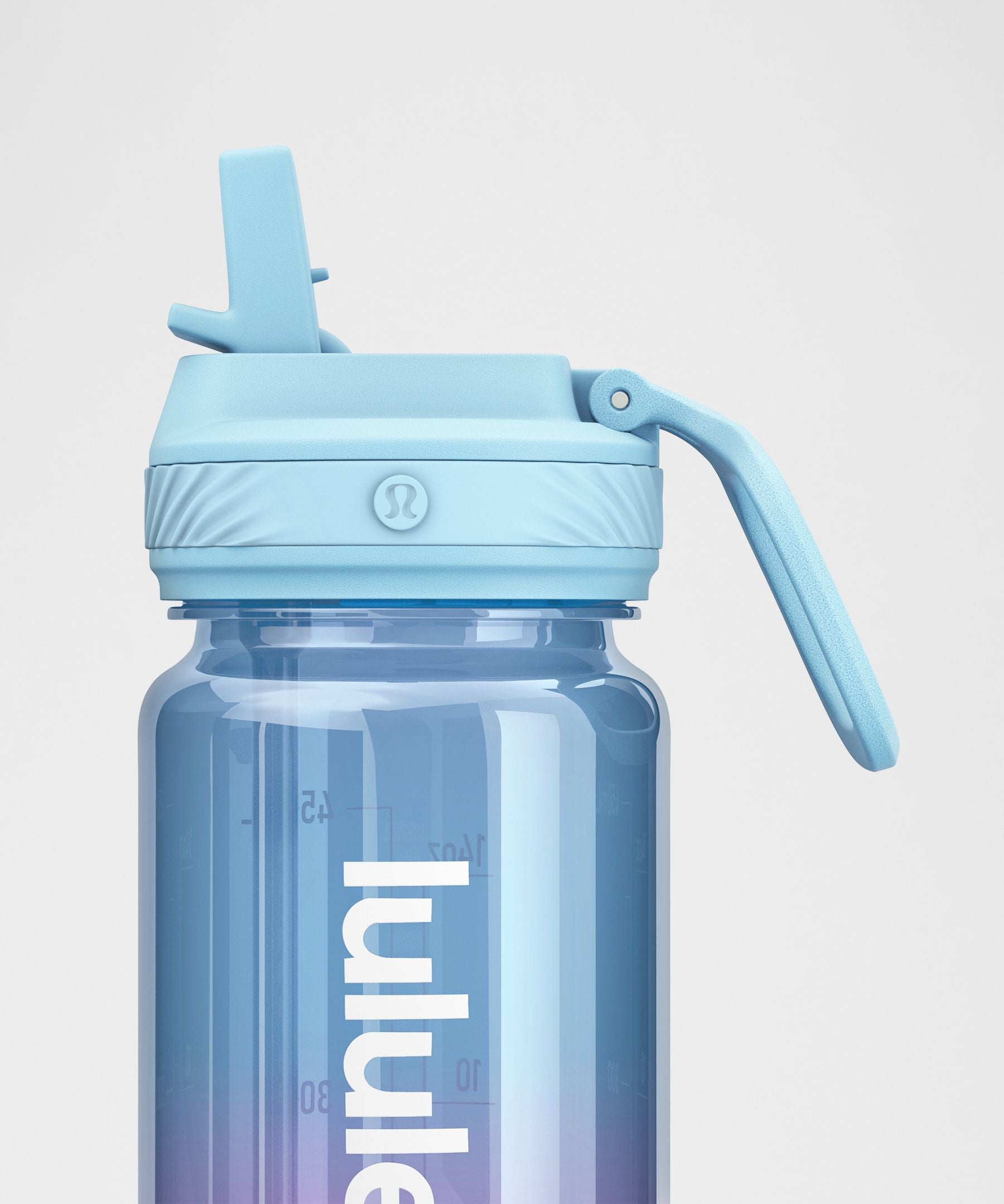Lululemon Back to Life Clear Bottle 18oz Straw Lid *Ombre