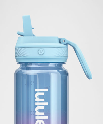 Lululemon Back to Life Clear Bottle 18oz Straw Lid *Ombre