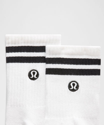 Lululemon Unisex Daily Essential Quarter Socks *Stripe