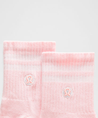 Lululemon Unisex Daily Essential Quarter Socks *Stripe