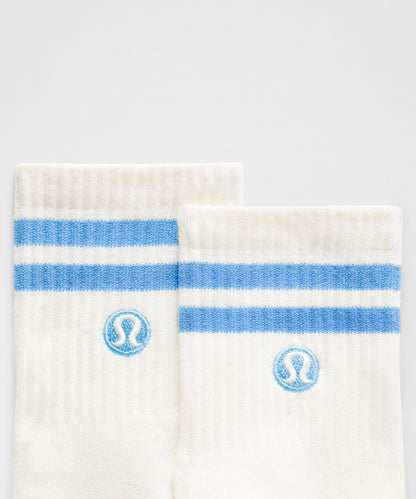 Lululemon Unisex Daily Essential Quarter Socks *Stripe