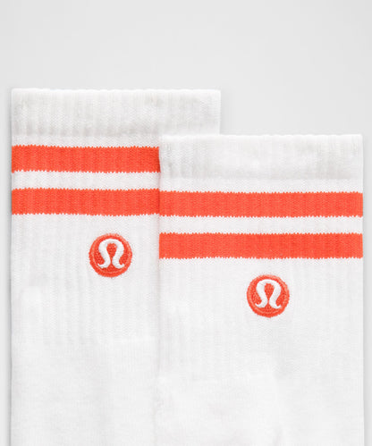 Lululemon Unisex Daily Essential Quarter Socks *Stripe