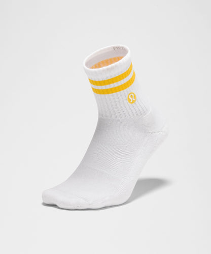 Lululemon Unisex Daily Essential Quarter Socks *Stripe
