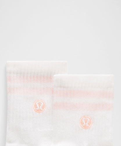 Lululemon Unisex Daily Essential Quarter Socks *Stripe