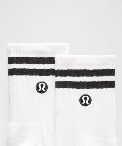 Lululemon Unisex Daily Essential Quarter Socks 3 Pack *Stripe