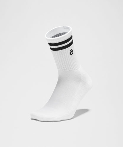 Lululemon Unisex Daily Essential Quarter Socks 3 Pack *Stripe