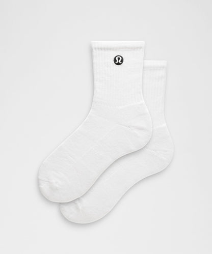 Lululemon Unisex Daily Essential Quarter Socks