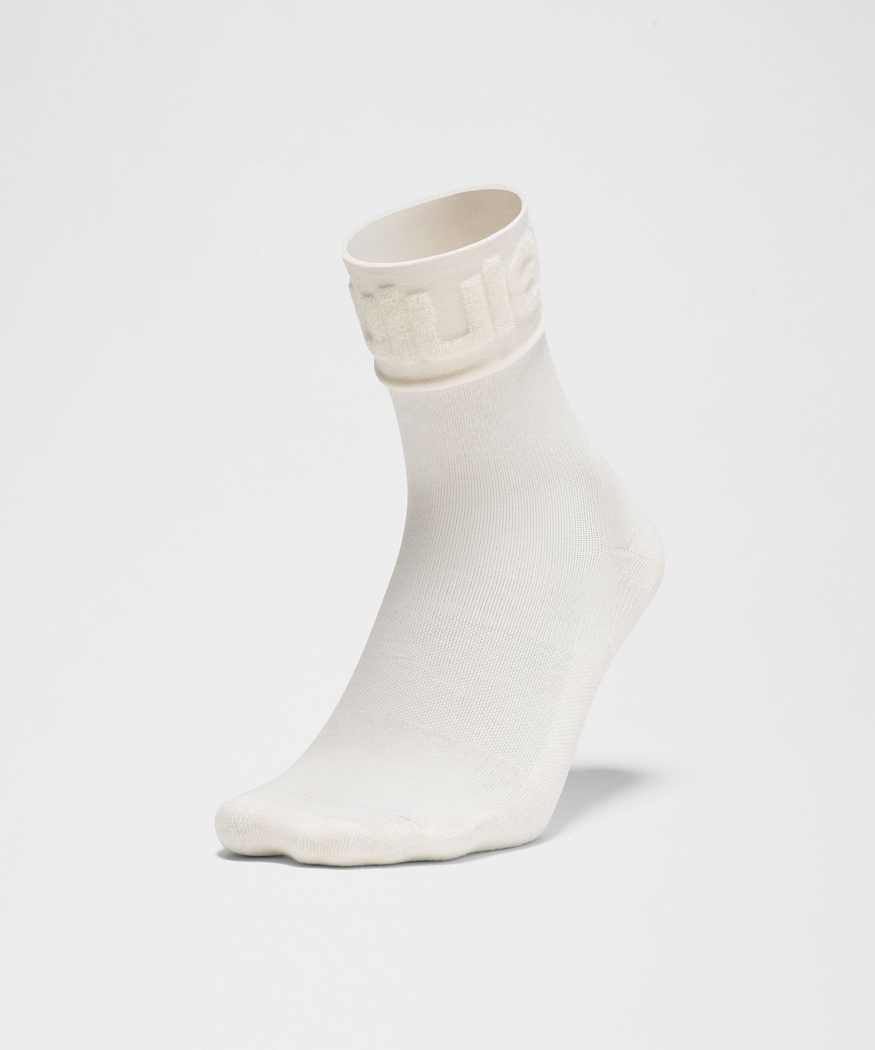 Lululemon Unisex Fold-Over Terry Quarter Socks
