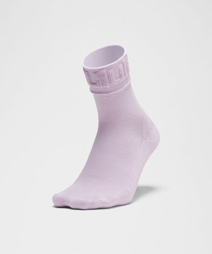 Lululemon Unisex Fold-Over Terry Quarter Socks