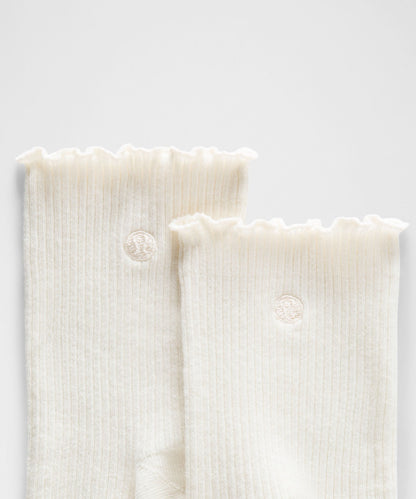 Lululemon Unisex Lettuce Edge Quarter Socks