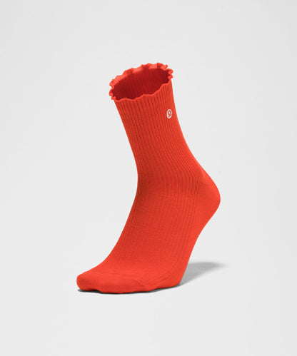 Lululemon Unisex Lettuce Edge Quarter Socks