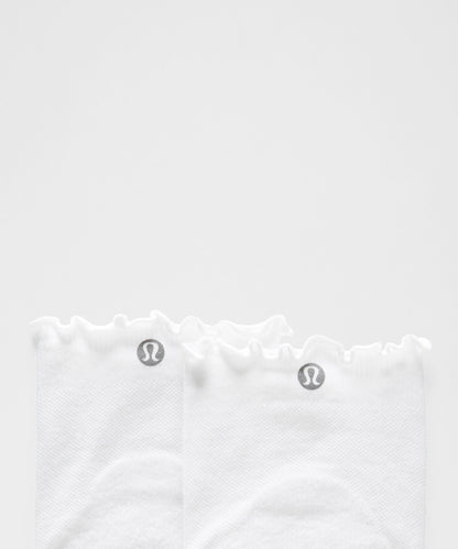 Lululemon Unisex Power Stride Ankle Socks 3 Pack *Lettuce Edge