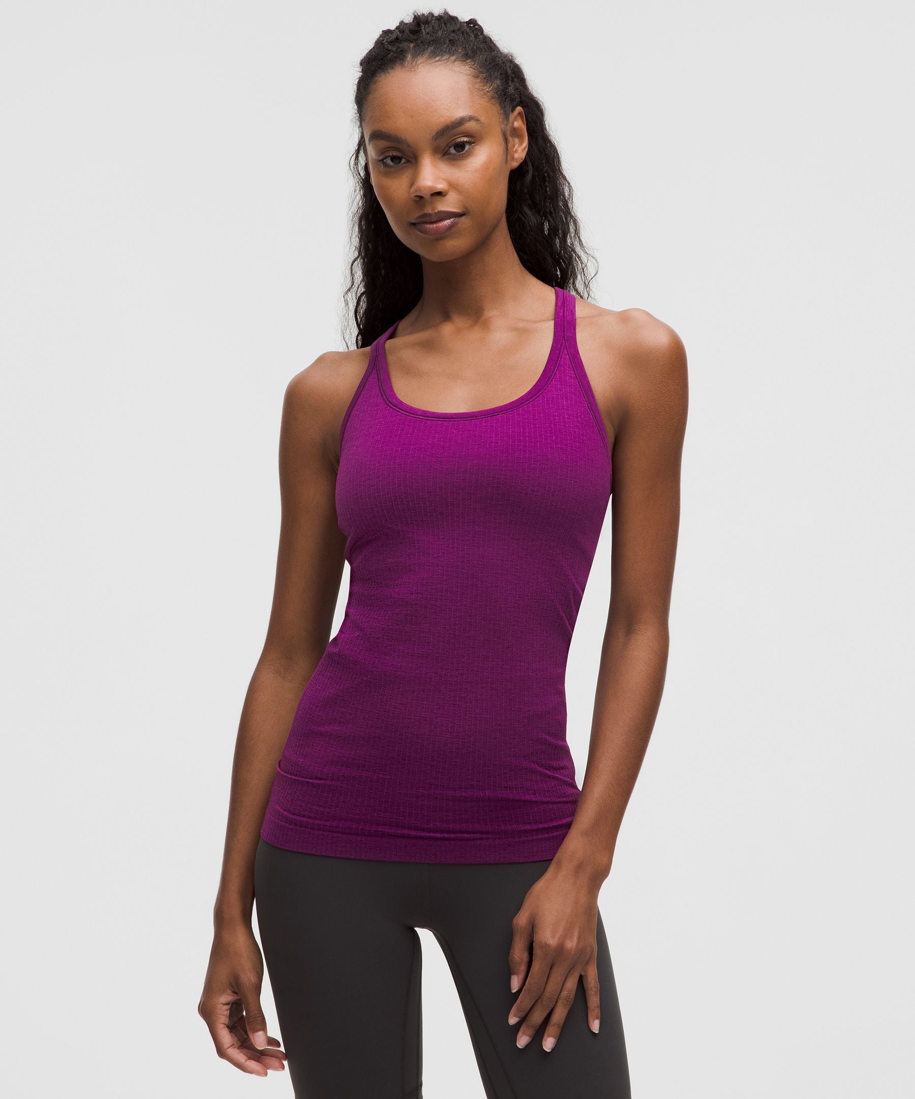 Lululemon Ebb to Street Tank Top *Light Support, B/C Cup Chilled Grape