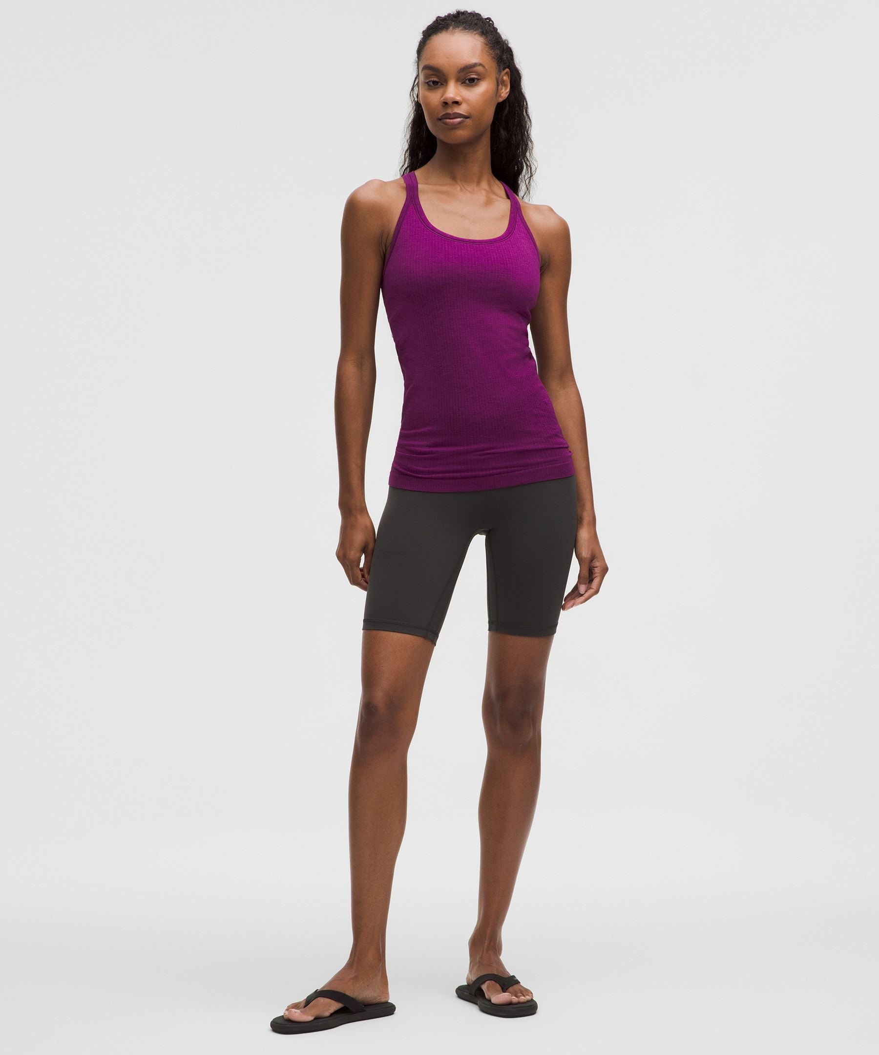 Lululemon Ebb to Street Tank Top *Light Support, B/C Cup Chilled Grape