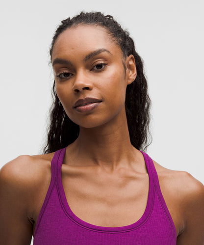 Lululemon Ebb to Street Tank Top *Light Support, B/C Cup Chilled Grape