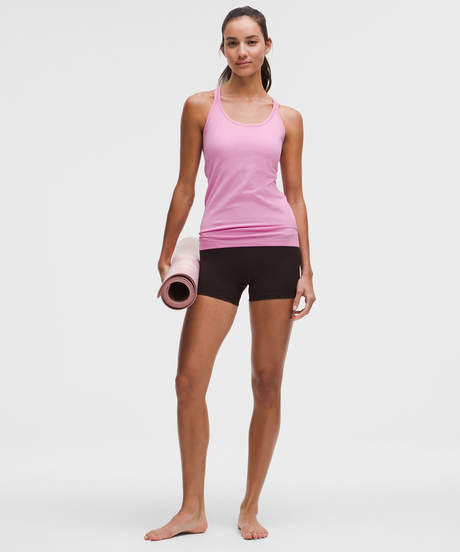 Lululemon Ebb to Street Tank Top *Light Support, B/C Cup Pink Frosting