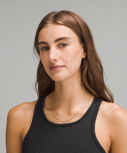 Lululemon Women's Ebb to Street Cropped Racerback Tank Top *Light Support, B/C Cup