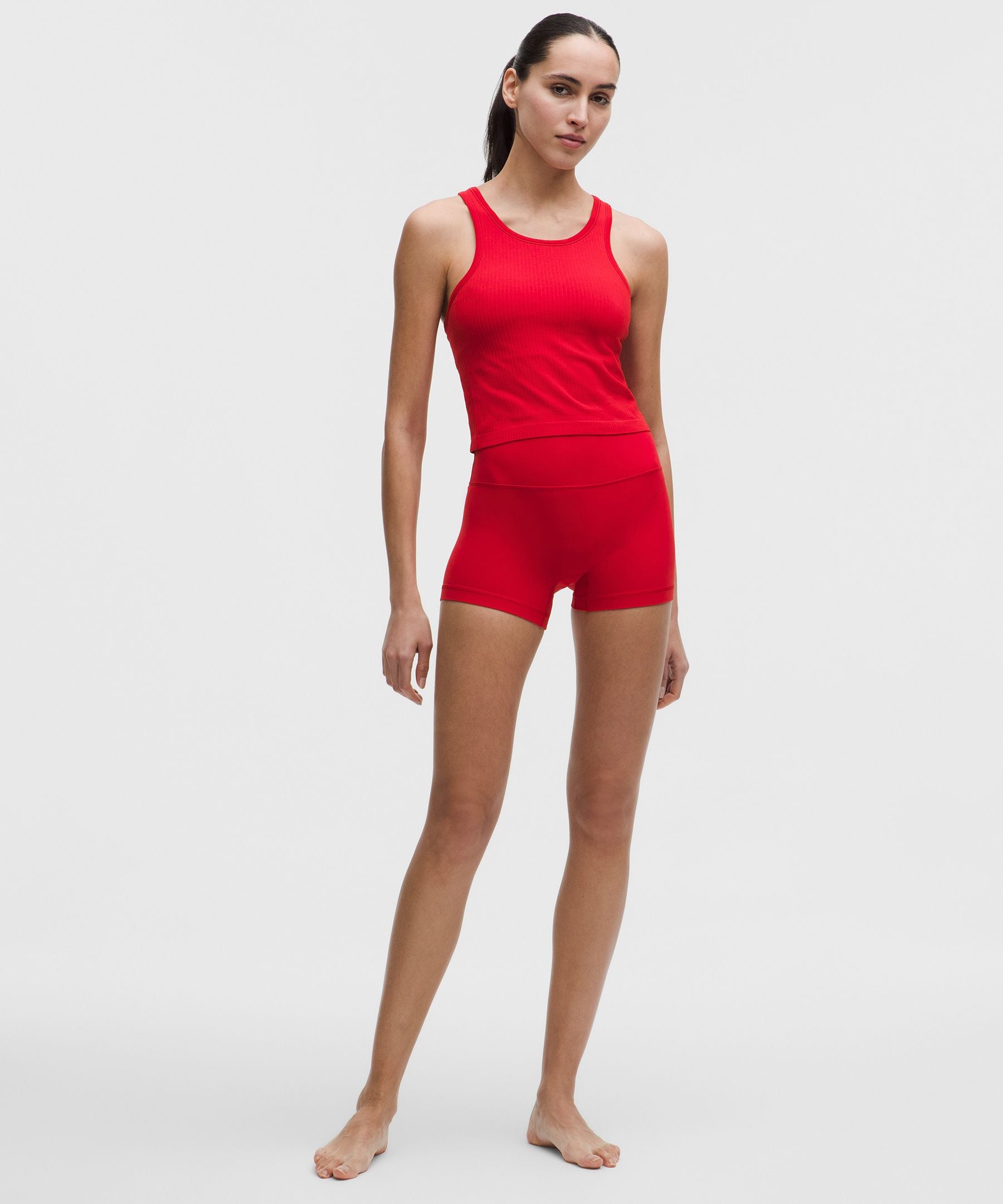 Lululemon Women's Ebb to Street Cropped Racerback Tank Top *Light Support, B/C Cup